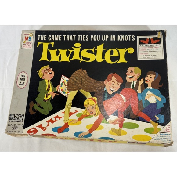 Milton Bradley Other - Milton Bradley TWISTER Game #4645 Original Edition Complete Vintage 1966